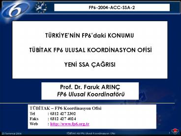 Prof' Dr' Faruk ARIN