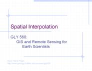 Spatial Interpolation