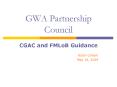 GWA Partnership Council PowerPoint PPT Presentation