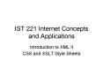 IST 221 Internet Concepts and Applications PowerPoint PPT Presentation