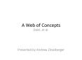 A Web of Concepts PowerPoint PPT Presentation