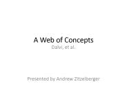 A Web of Concepts