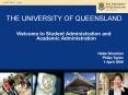 THE UNIVERSITY OF QUEENSLAND PowerPoint PPT Presentation