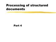 Processing of structured documents