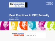 Best Practices in DB2 Security