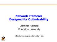 Network Protocols Designed for Optimizability