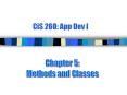 CiS 260: App Dev I PowerPoint PPT Presentation
