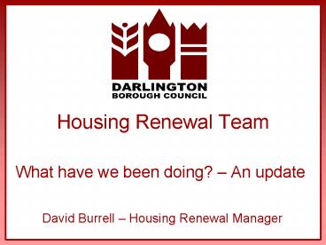Housing Renewal Team