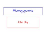 Microeconomics Corso E