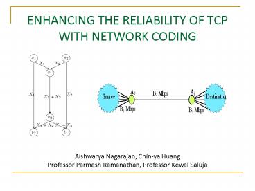 ENHANCING THE RELIABILITY OF TCP WITH NETWORK CODING