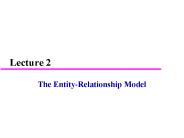 The Entity-Relationship Model