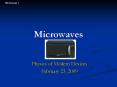 Microwaves PowerPoint PPT Presentation