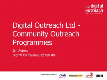 Digital Outreach Ltd Community Outreach Programmes