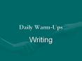 Daily Warm-Ups PowerPoint PPT Presentation