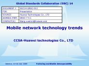 Mobile network technology trends