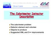 The Calorimeter Detector Description