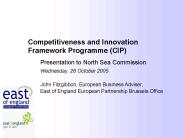 Competitiveness and Innovation Framework Programme CIP