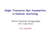 Single-Transverse Spin Asymmetries in Hadronic Scattering