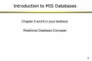 Introduction to MIS Databases