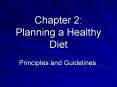 Chapter 2: Planning a Healthy Diet PowerPoint PPT Presentation