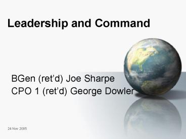 Leadership and Command
