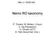 Nemo RO taxonomy