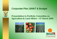 Corporate Plan 2006/7