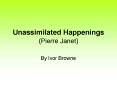 Unassimilated Happenings Pierre Janet PowerPoint PPT Presentation