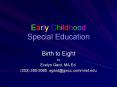 Early Childhood Special Education PowerPoint PPT Presentation