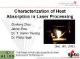 Characterization of Heat Absorption in Laser Processing PowerPoint PPT Presentation