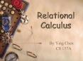 Relational Calculus PowerPoint PPT Presentation