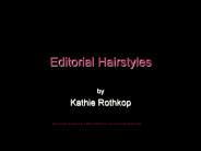 Editorial Hairstyles