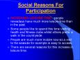 Social Reasons For Participation PowerPoint PPT Presentation