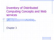 Inventory of Distributed Computing Concepts and Web services