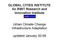 GLOBAL CITIES INSTITUTE An RMIT Research and Innovation Institute Urban Climate Change Infrastructur PowerPoint PPT Presentation