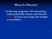 What Is Obesity?