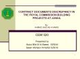 CONTRACT DOCUMENTS DISCREPANCY IN THE ROYAL COMMISSION BUILDING PROJECTS AT JUBAIL By: AHMAD SAID AE-KHAMIS PowerPoint PPT Presentation