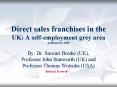 Direct sales franchises in the UK: A selfemployment grey area published in 2002 PowerPoint PPT Presentation