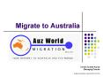 Migrate to Australia PowerPoint PPT Presentation