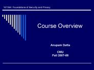 Course Overview
