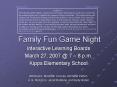 Family Fun Game Night PowerPoint PPT Presentation