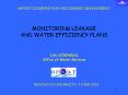 MONITORING LEAKAGE AND WATER EFFICIENCY PLANS PowerPoint PPT Presentation