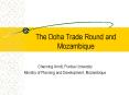 The Doha Trade Round and Mozambique PowerPoint PPT Presentation