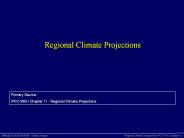 Regional Climate Projections