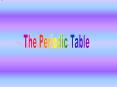 The Periodic Table PowerPoint PPT Presentation