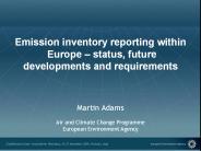 Emission inventory reporting within