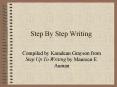 Step By Step Writing PowerPoint PPT Presentation