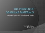 The Physics of Granular Materials