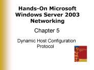 Dynamic Host Configuration Protocol