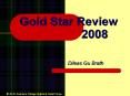 Gold Star Review           2008 PowerPoint PPT Presentation